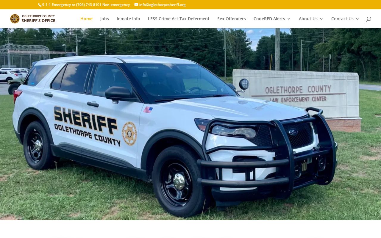 Oglethorpe County warrant records sheriff service navigation